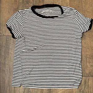 Black and white striped tee shirt